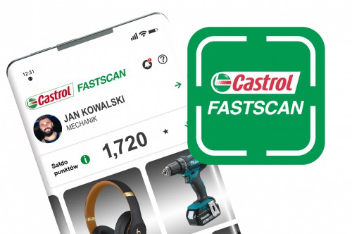 Zarejestruj się w aplikacji Castrol Fastscan!